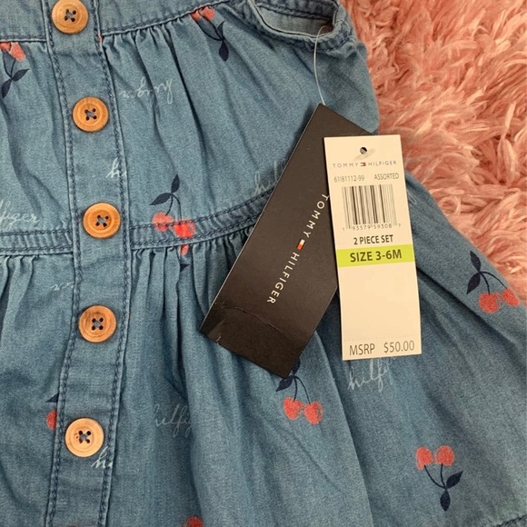 Denim Baby Dress w/ Bloomer Set NWT - Picture 3 of 5